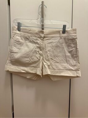 J. Crew White Cotton Shorts
